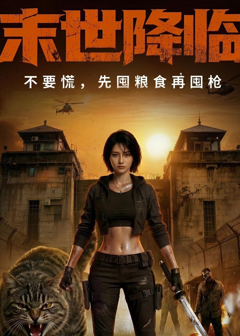 末世降临不要慌，先囤粮食再囤枪海报