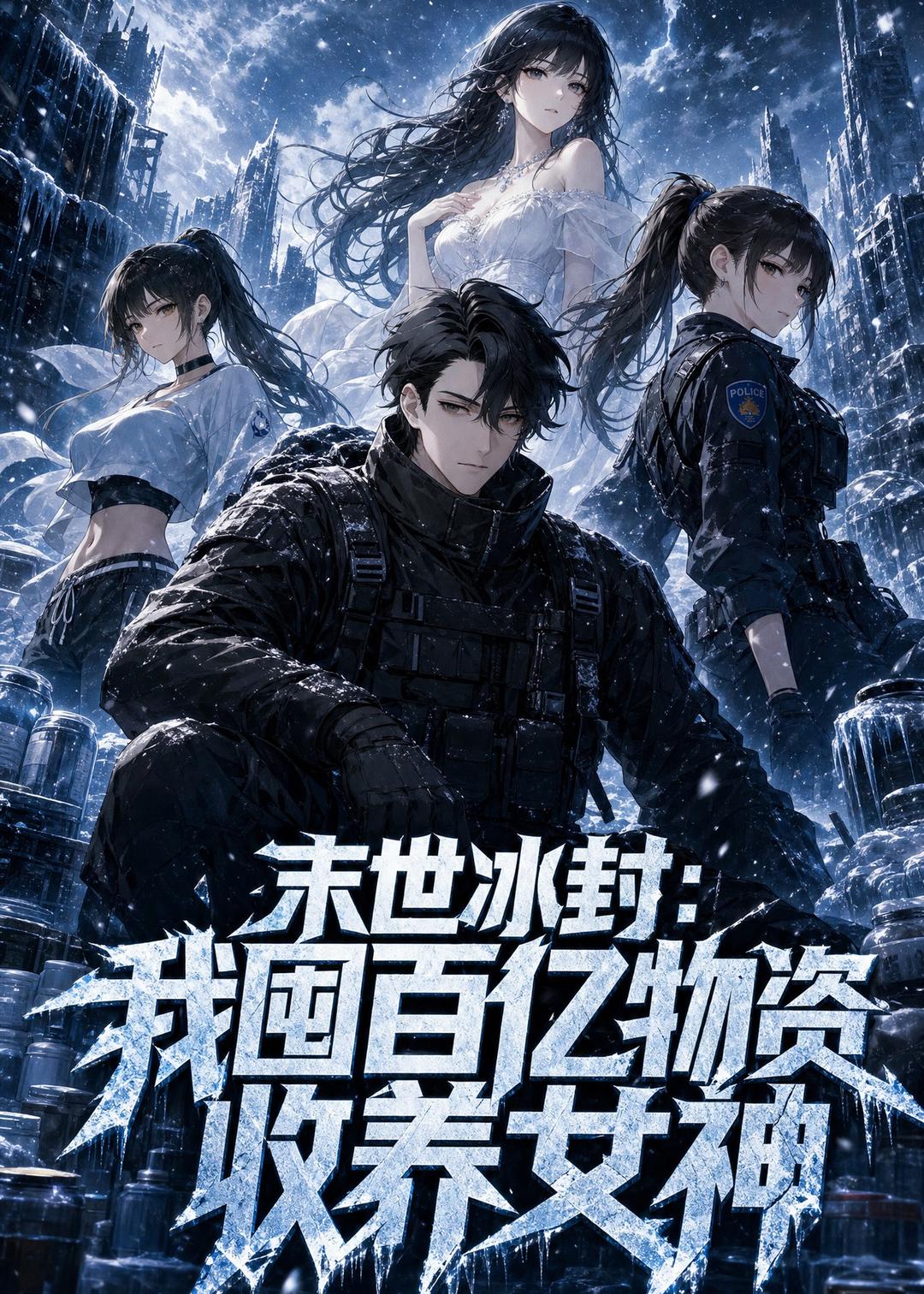 末世冰封：我囤百亿物资收养女神海报
