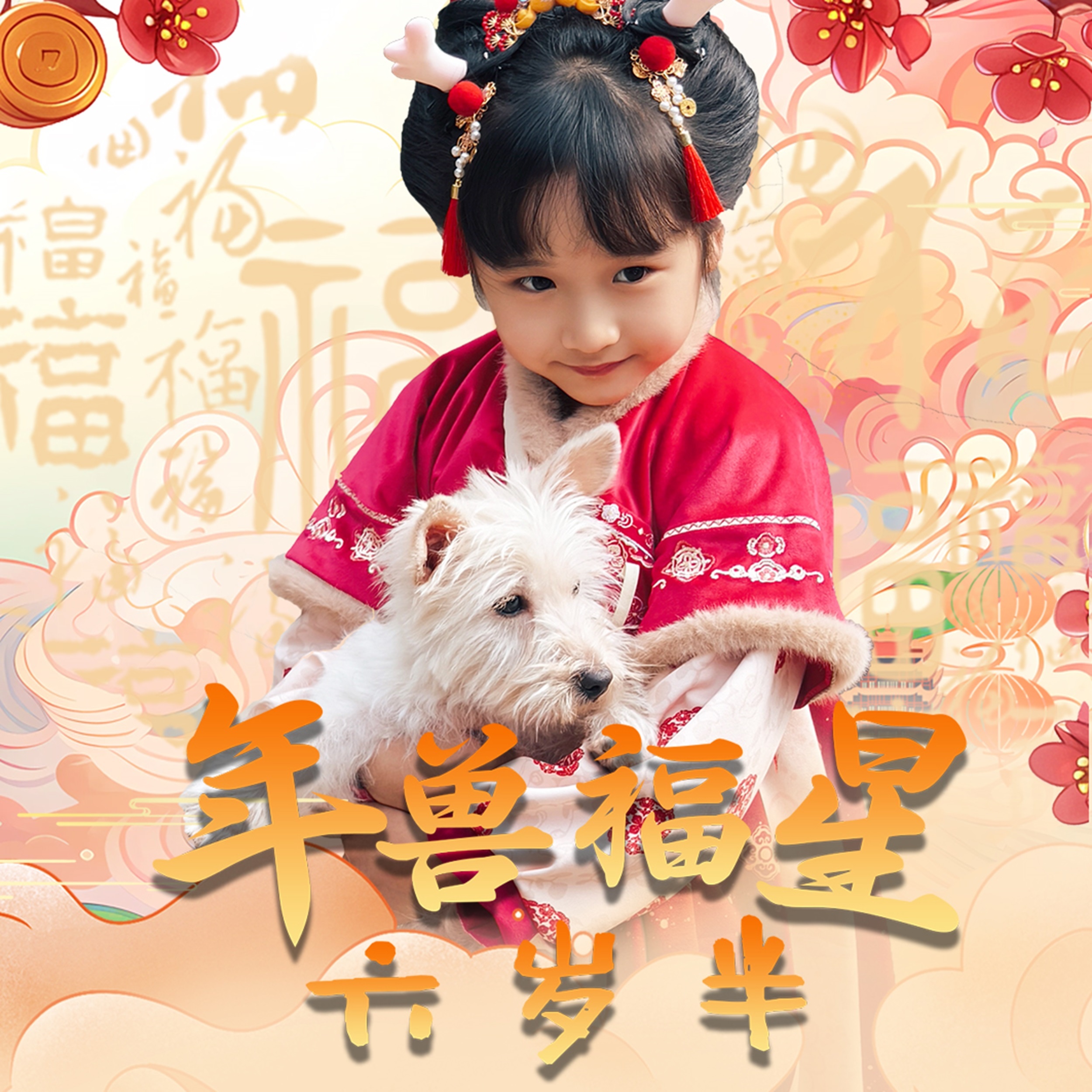年兽福星六岁半海报