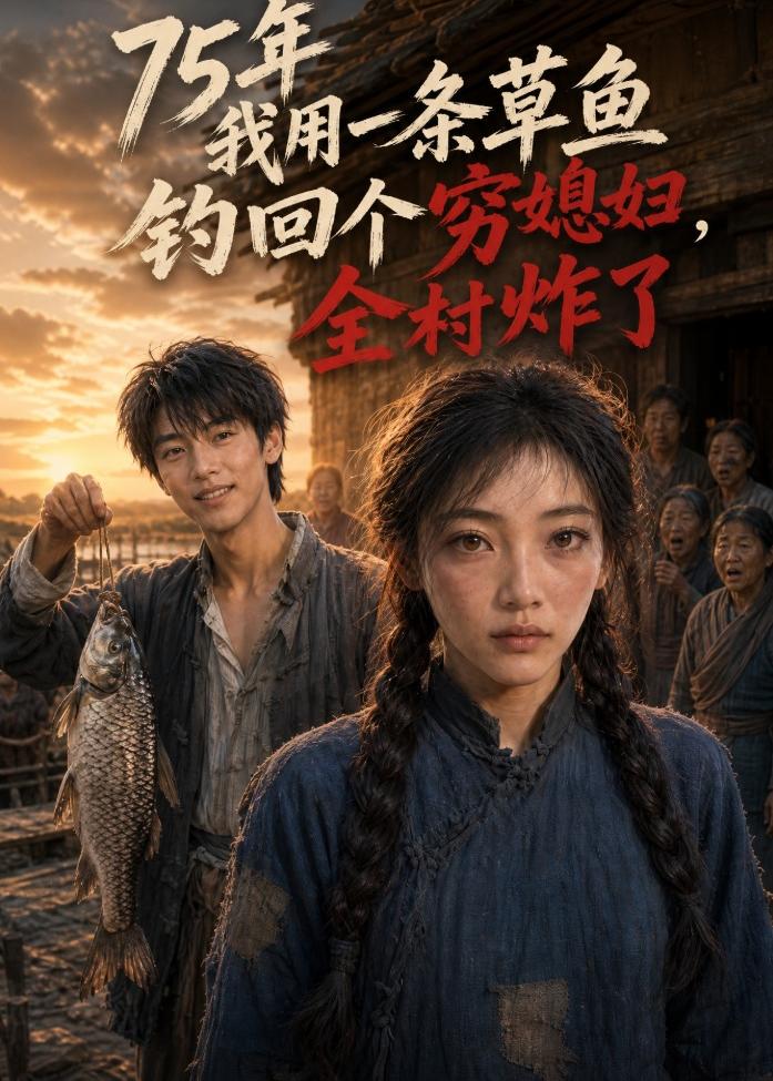 75年我用一条草鱼钓回个穷媳妇，全村炸了海报