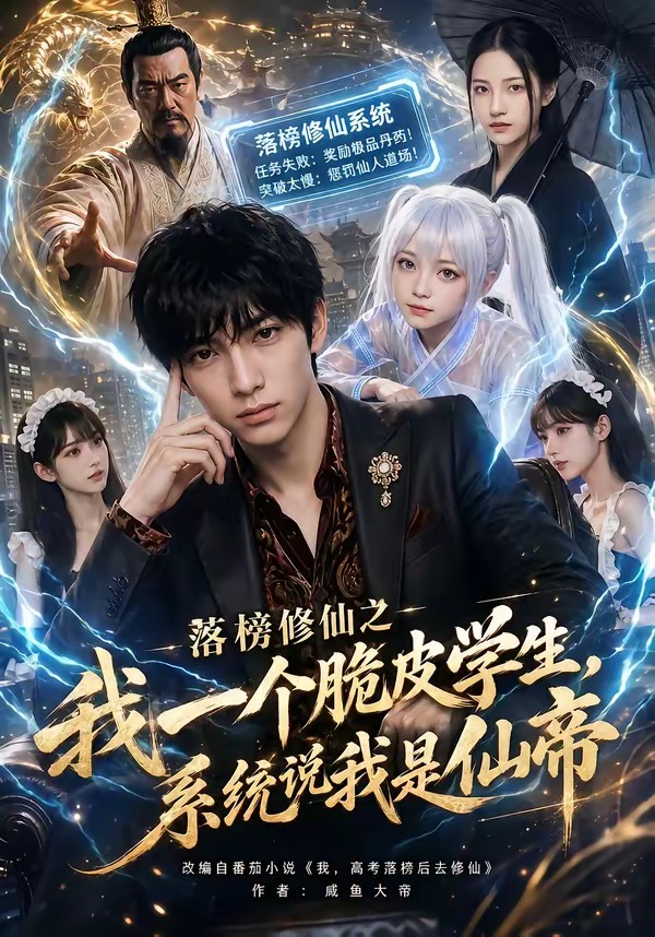 落榜修仙之我一个脆皮学生，系统说我是仙帝海报