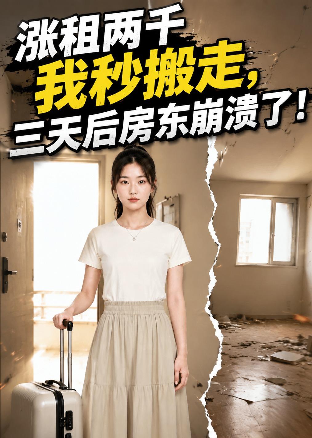 涨租两千我秒搬走，三天后房东崩溃了海报