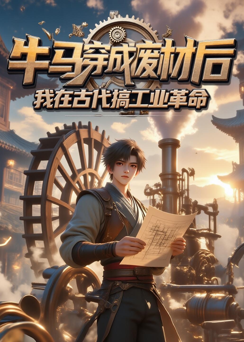 牛马穿成废材后，我在古代搞工业革命海报