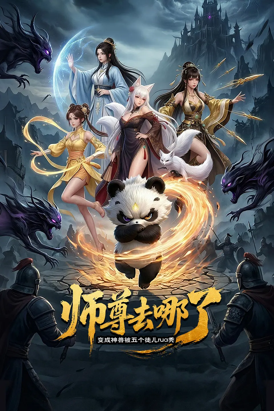 师尊去哪了：变成神兽被五个徒儿rua秃海报