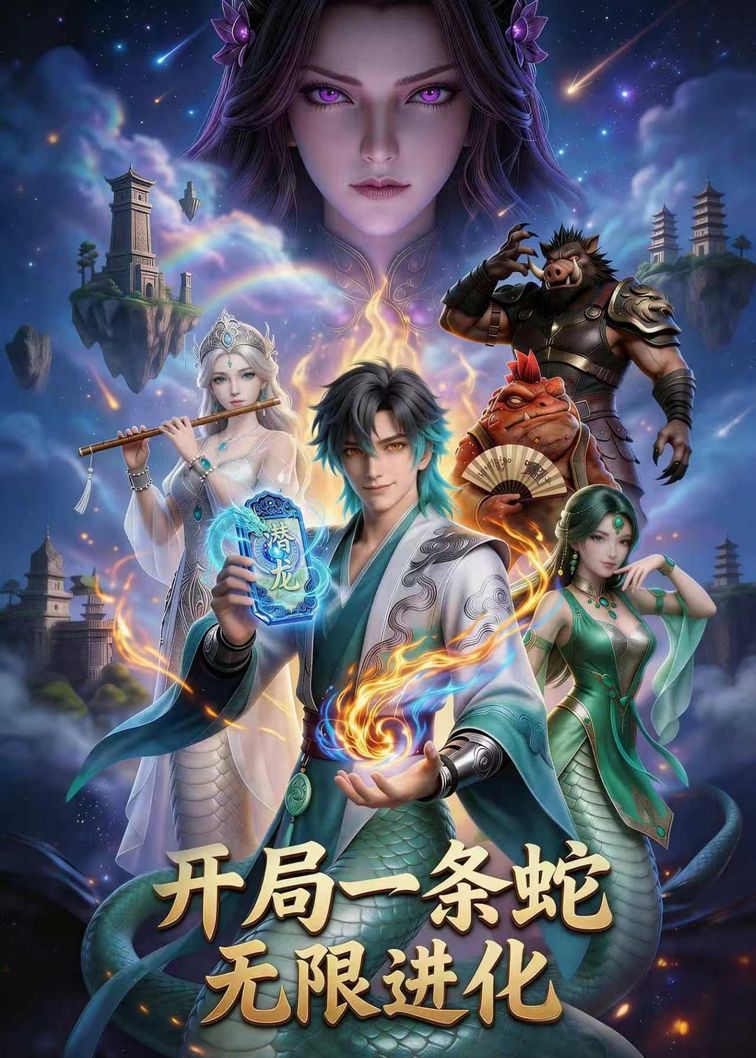 开局一条蛇，无限进化海报