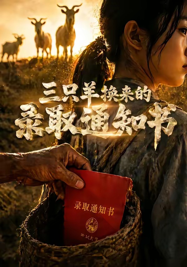 三只羊换来的录取通知书海报