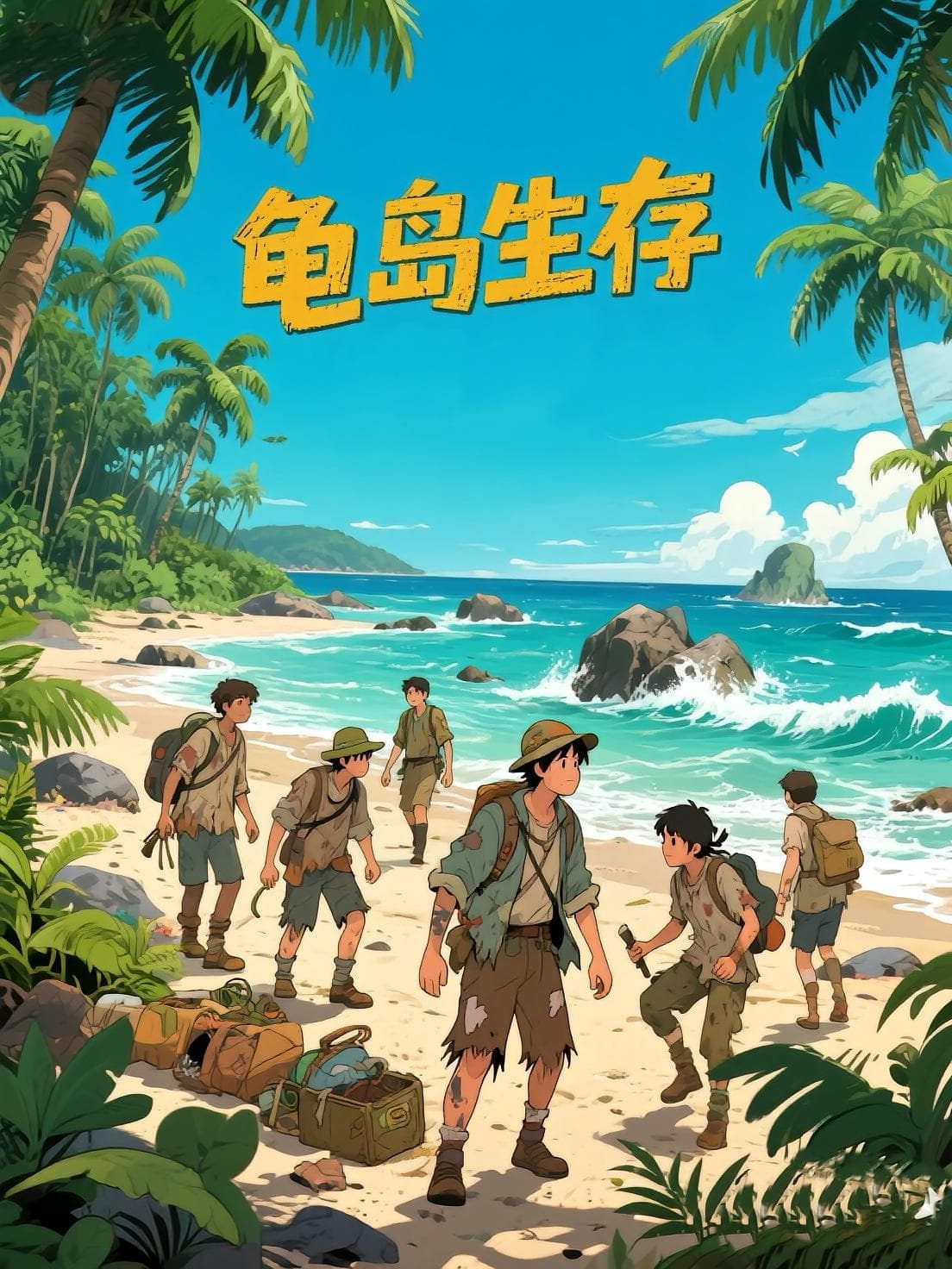 龟岛生存海报