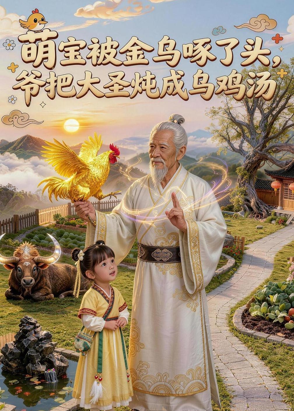 萌宝被金乌啄了头，爷把大圣炖成乌鸡汤海报