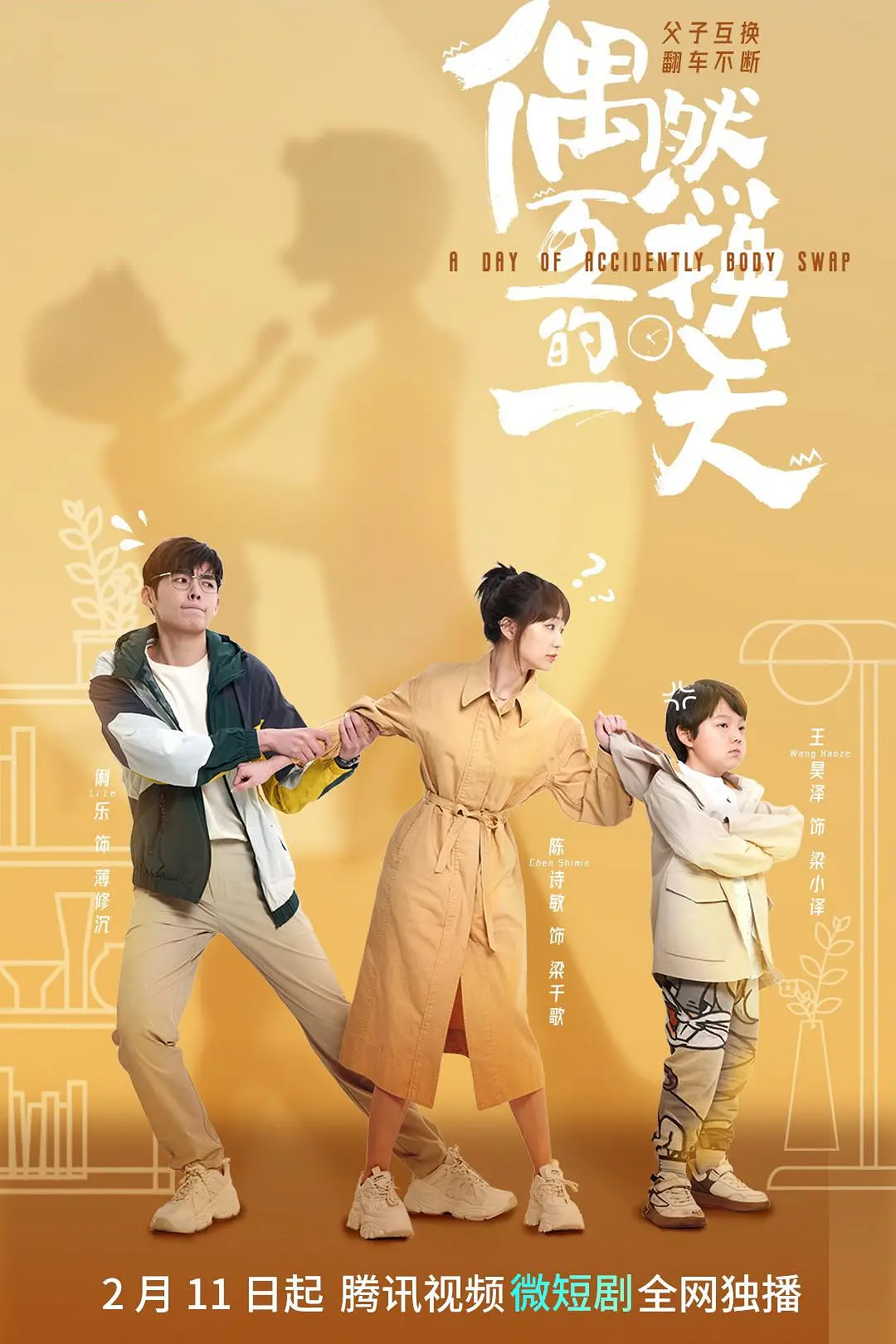 偶然互换的一天海报