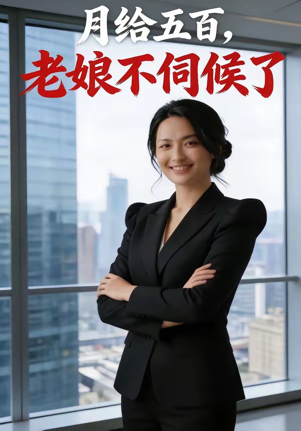 月给五百，老娘不伺候了海报