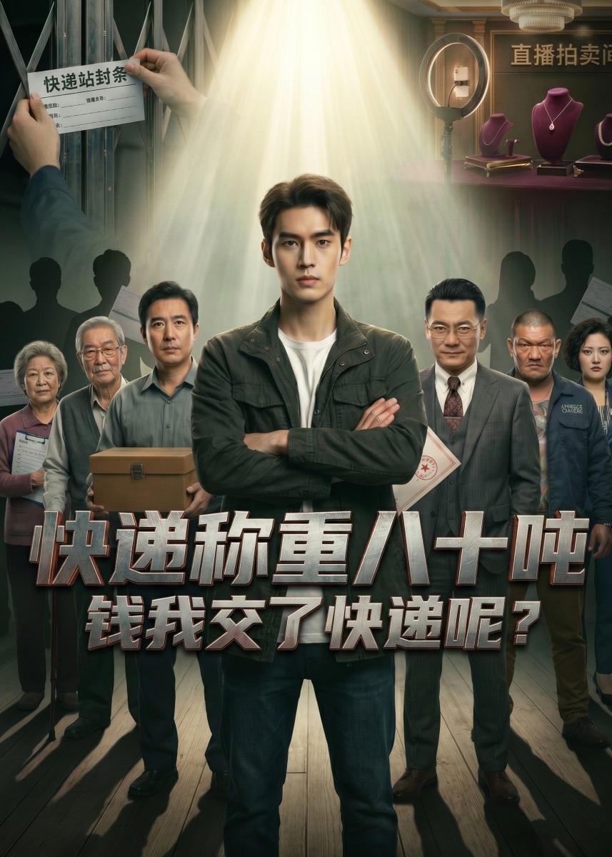 快递称重八十吨，钱我交了快递呢海报