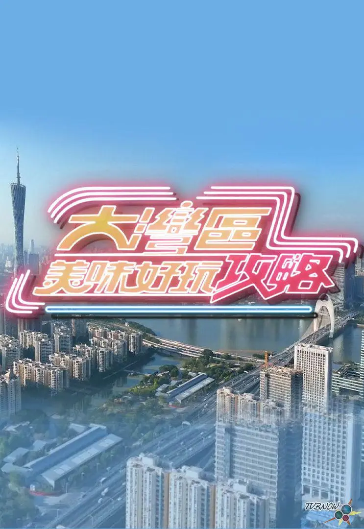 大湾区美味好玩攻略粤语海报