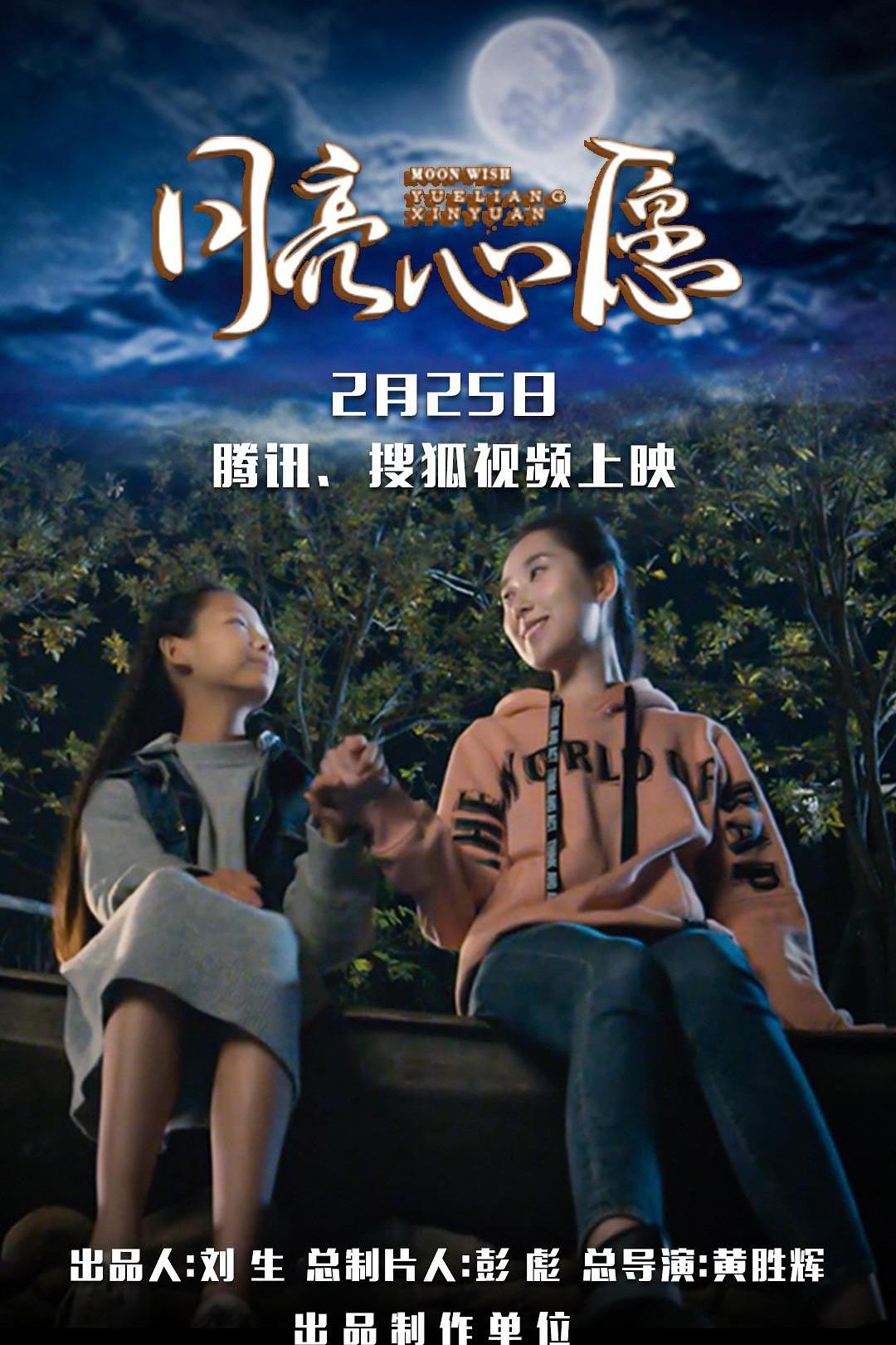 月亮心愿海报
